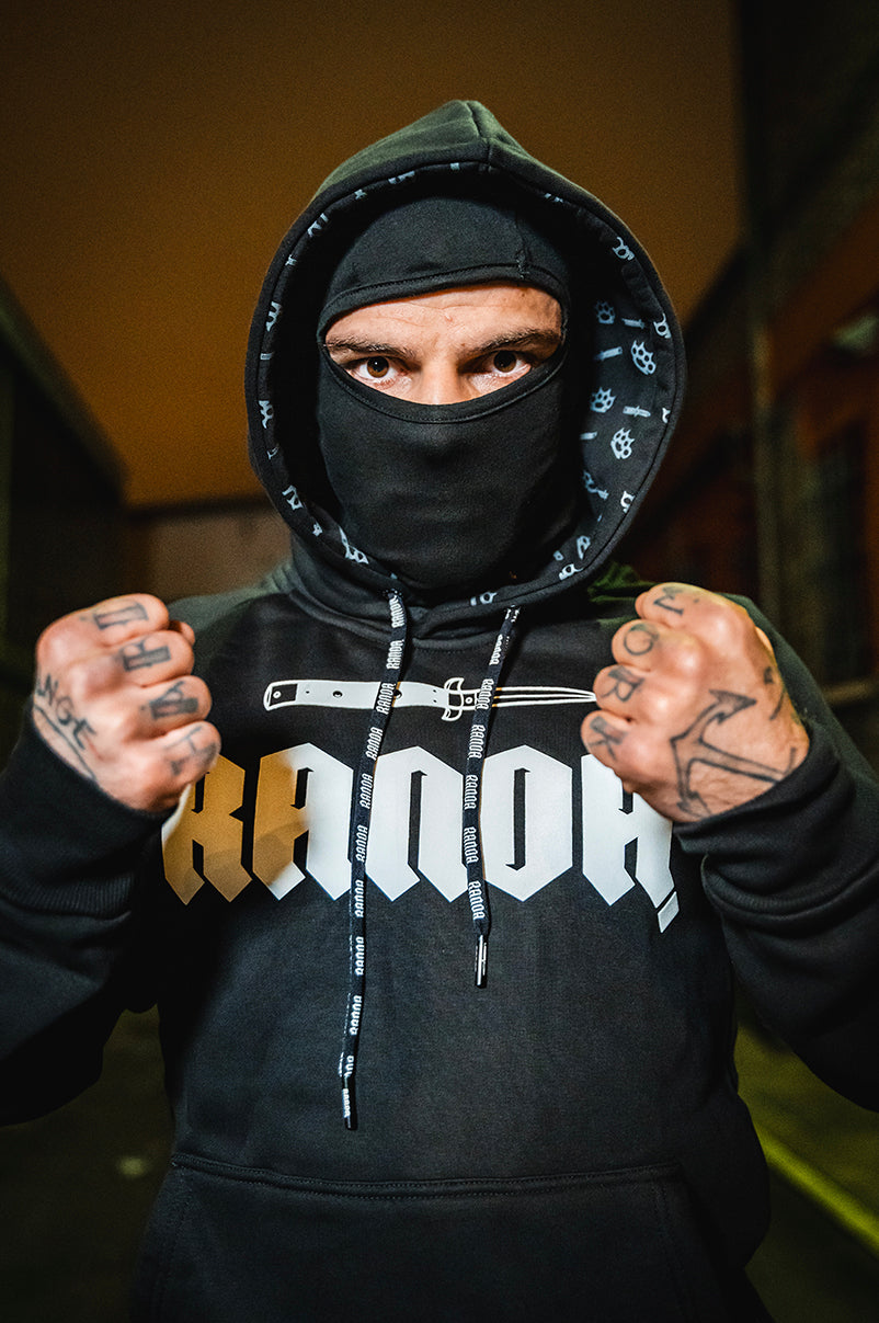 Hoodie with built in bandana sale