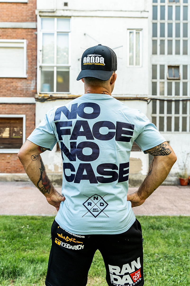 NO FACE NO CASE [BABY BLUE] T-SHIRT