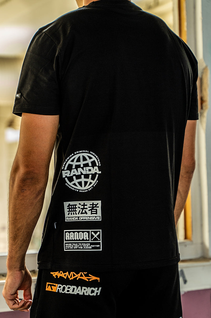 WORLDWIDE BLACK T-SHIRT