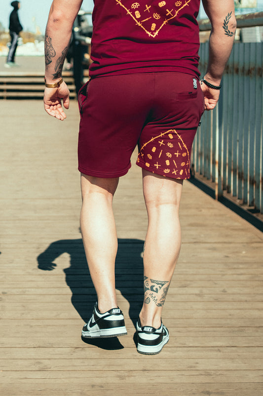 OFNSV BURGUNDY SHORT