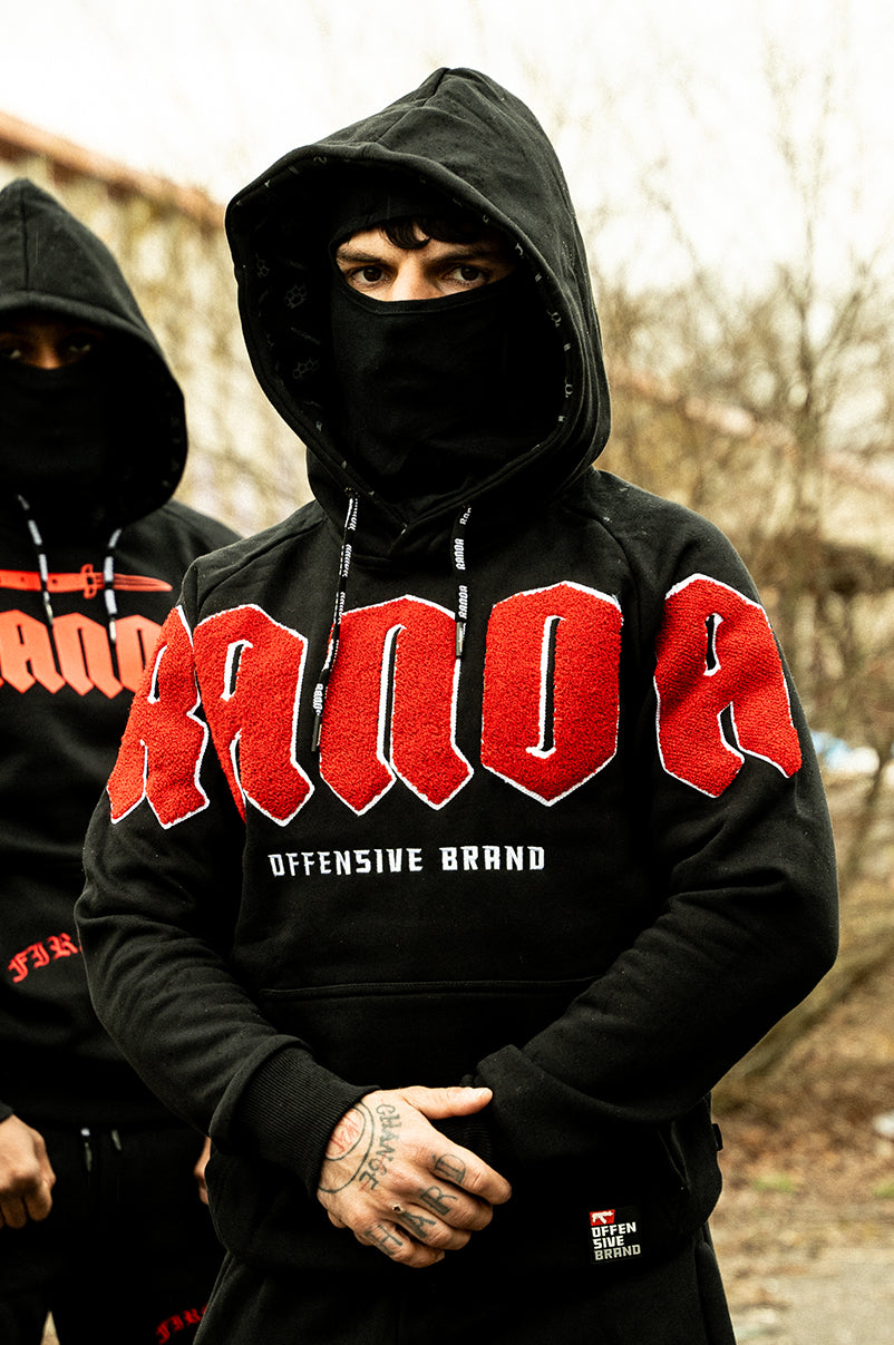 COMBAT BALACLAVA HOODIE [RED]