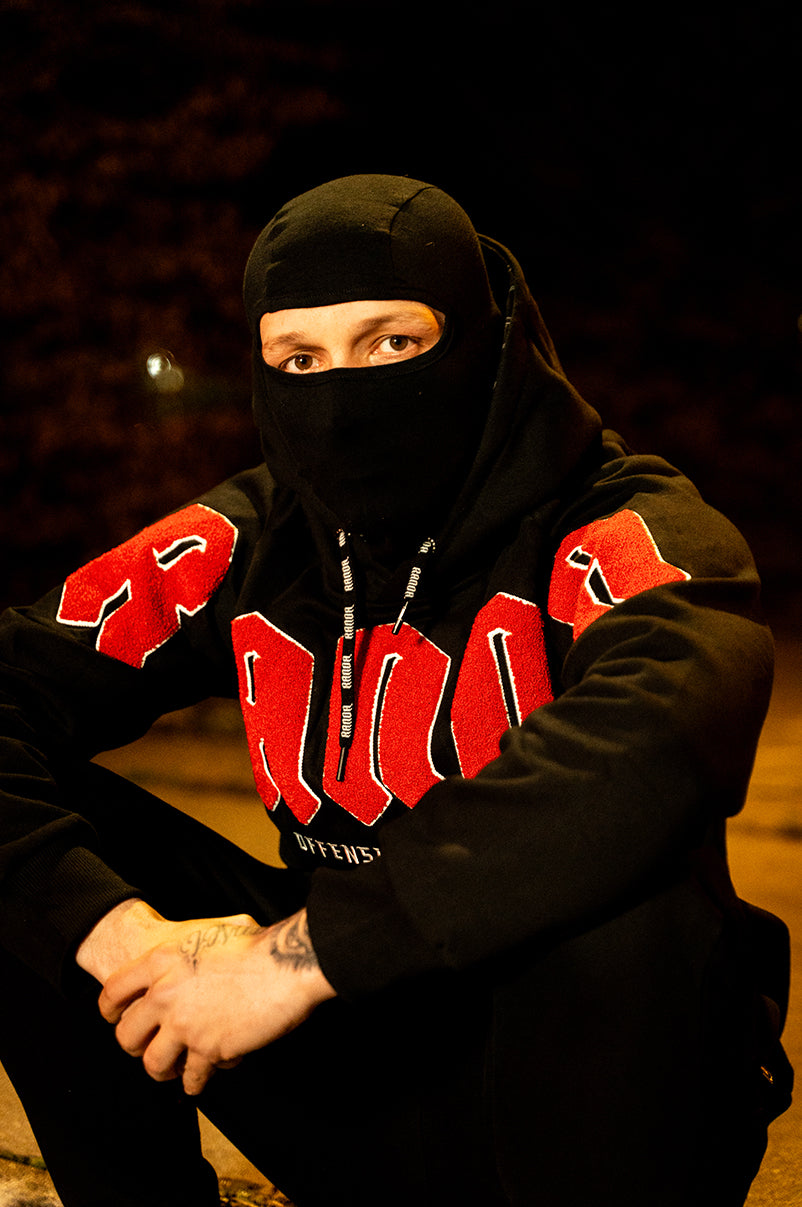 COMBAT BALACLAVA HOODIE [RED]